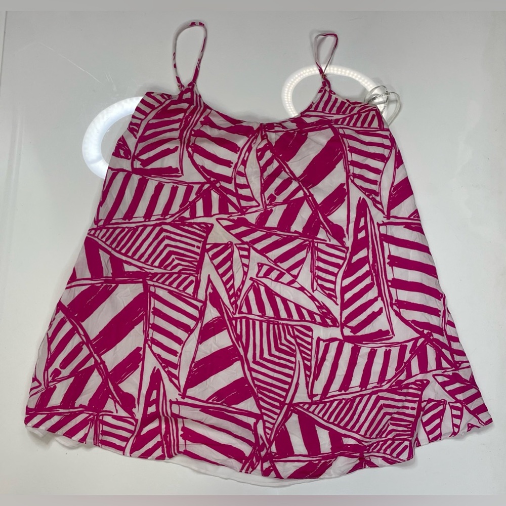 Lilly Pulitzer Daphne Spaghetti Strap Trapeze Dress Women Medium Pink